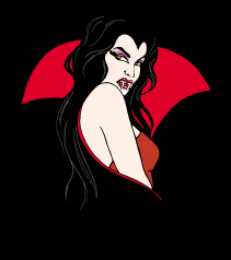 une vampire bien maquillé!